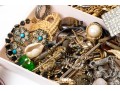 Large Collection Of Vintage Costume Jewelry And Accessories