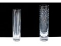 Two Baccarat Cylindrical Flower Vases