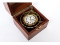 Antique Waltham Nautical Chronometer In Wooden Case