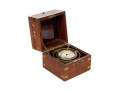 Antique Waltham Nautical Chronometer In Wooden Case