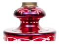 Vintage Bohemian Style Red Cut To Clear Vasiform Table Lamp