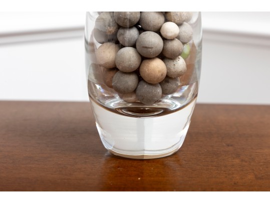 French Antique Clay Stone Marbles