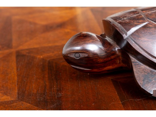 Hand-Carved Ironwood Mesquite Turtle