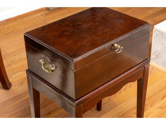 Mahogany Regency Style Box On Stand