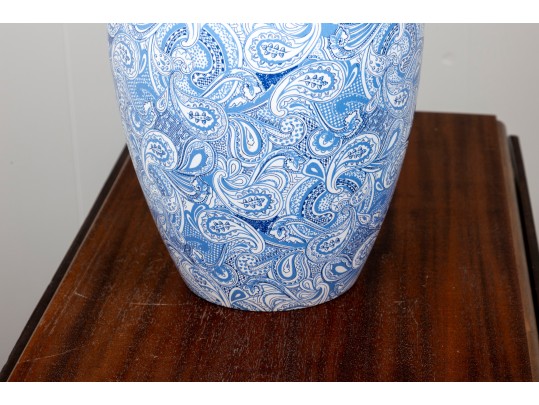 Molin France Ceramic Paisley Motif Vase