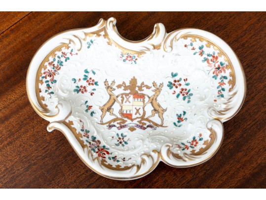 Samson Sperabo French Porcelain Armorial Dish  