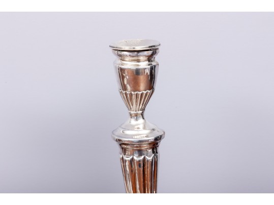 Five Pairs Of Rare Weighted Victorian Style Sterling Candlesticks