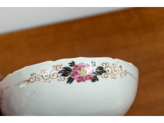 Oriental Kutani-Style Porcelain Oval Dish