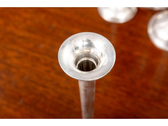 Eleven Weighted Sterling Candlesticks