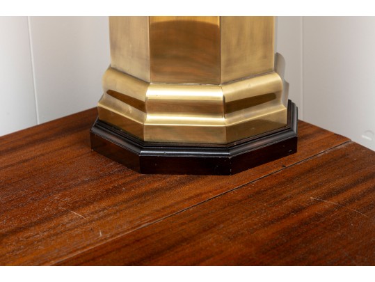 Vintage Chinoiserie Brass Table Lamp