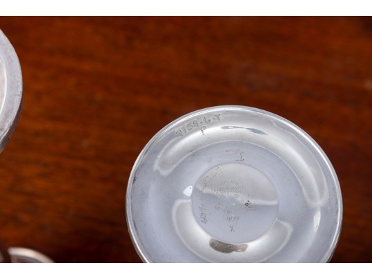 Trio Of Weighted Sterling Silver Vases