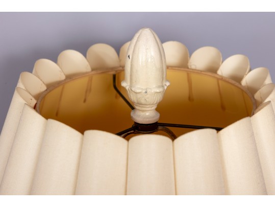 Ceramic Reverse-Painted Ginger Jar Form Table Lamp