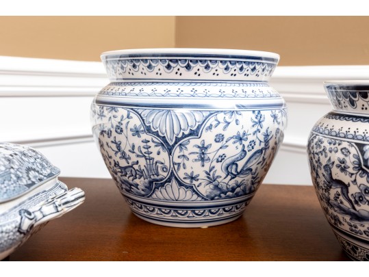 Trio Of Compatible Ceramics, Portuguese Pots And Foley A.F. & Co Ironstone