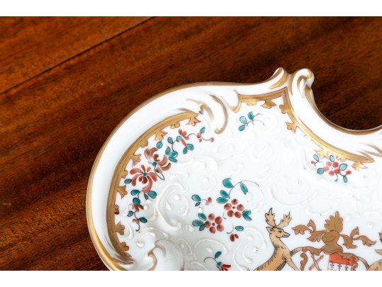 Samson Sperabo French Porcelain Armorial Dish  