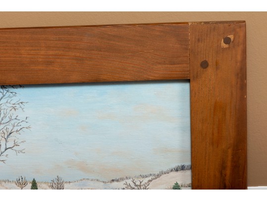 Virginia Mae Love (American [NC] 1958 - 2020) Untitled Oil On Board Painting