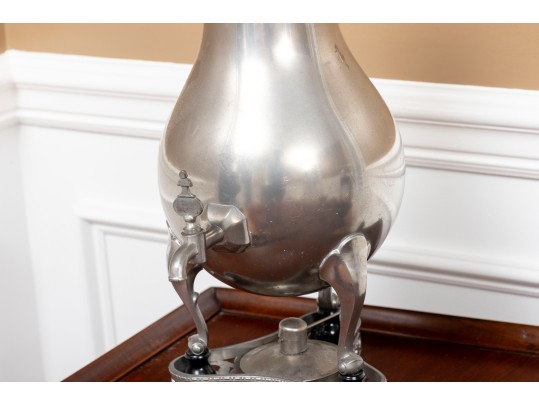 Antique Royal Holland Pewter Coffee Service On Ornate Stand & Sternau Warmer