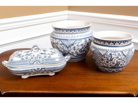 Trio Of Compatible Ceramics, Portuguese Pots And Foley A.F. & Co Ironstone