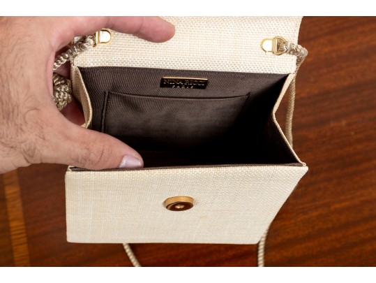 Nina Ricci, Paris, Pochette Evening Bag In Cream 