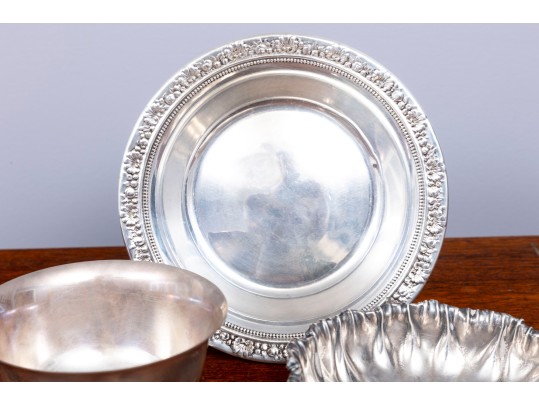 Trio Of Sterling Silver Dishes
