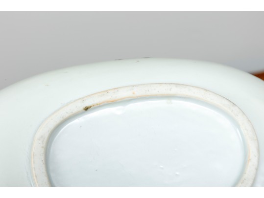 Oriental Kutani-Style Porcelain Oval Dish