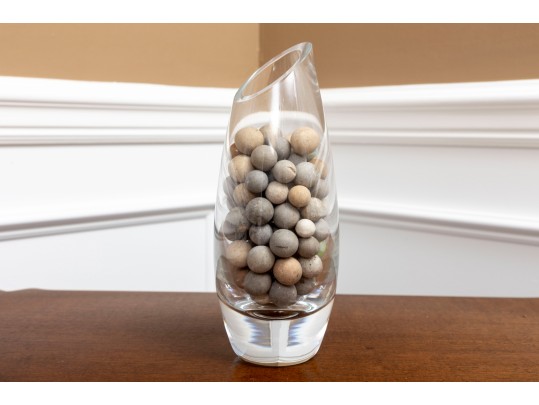 French Antique Clay Stone Marbles