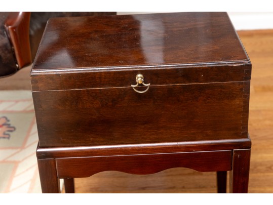 Mahogany Regency Style Box On Stand