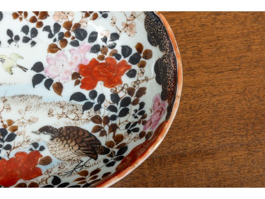 Oriental Kutani-Style Porcelain Oval Dish