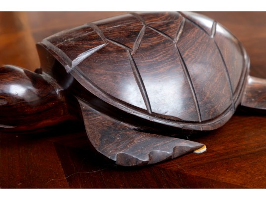 Hand-Carved Ironwood Mesquite Turtle