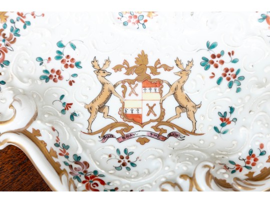 Samson Sperabo French Porcelain Armorial Dish  