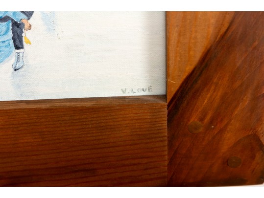 Virginia Mae Love (American [NC] 1958 - 2020) Untitled Oil On Board Painting