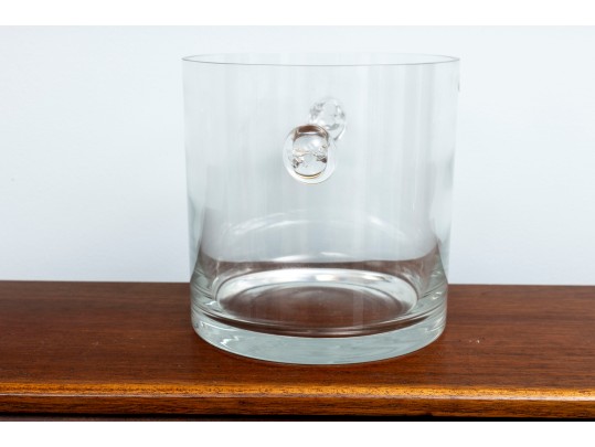 Tiffany & Co. Scroll-Handled Crystal Ice Bucket