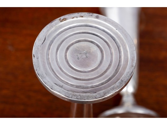 Trio Of Weighted Sterling Silver Vases