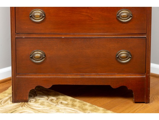 Vintage Cherry Georgian Bachelors Chest 