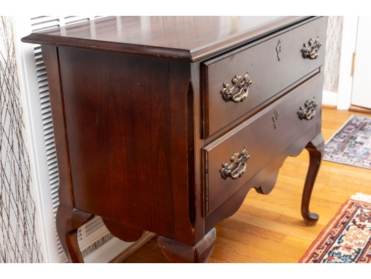 Quality Queen Anne Style Cherry Lowboy