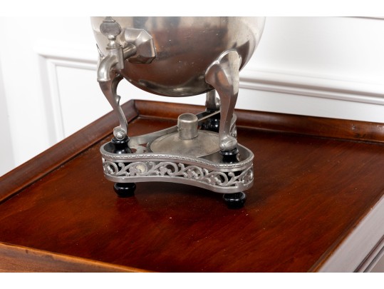 Antique Royal Holland Pewter Coffee Service On Ornate Stand & Sternau Warmer