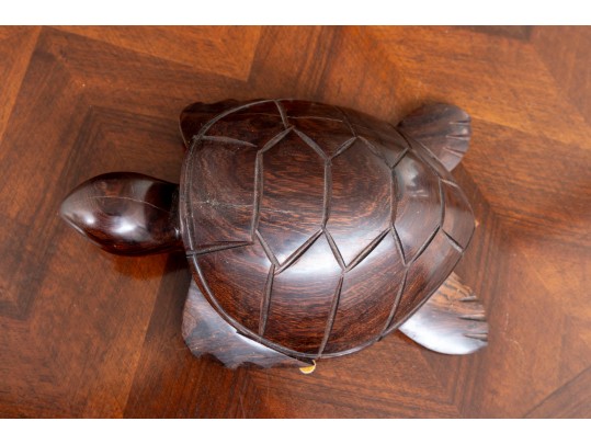 Hand-Carved Ironwood Mesquite Turtle