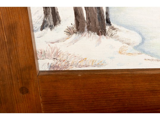 Virginia Mae Love (American [NC] 1958 - 2020) Untitled Oil On Board Painting