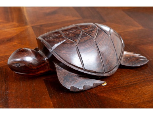 Hand-Carved Ironwood Mesquite Turtle