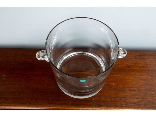 Tiffany & Co. Scroll-Handled Crystal Ice Bucket