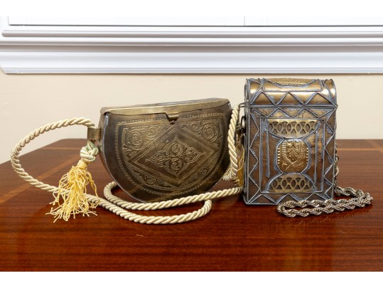 Duo Of Beautiful Brass Quran Boxes