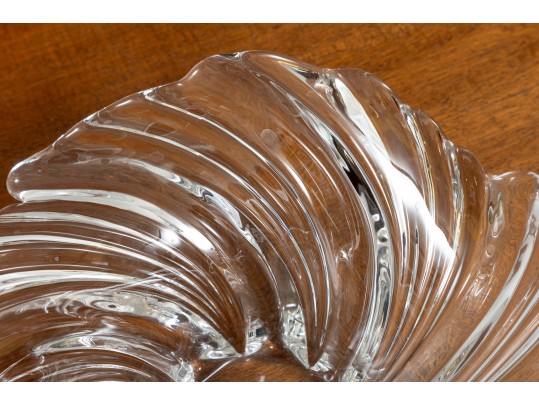 Val Saint Lambert Crystal Candlesticks & Mikasa Belle Bowl