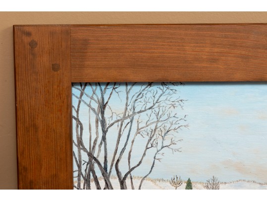 Virginia Mae Love (American [NC] 1958 - 2020) Untitled Oil On Board Painting