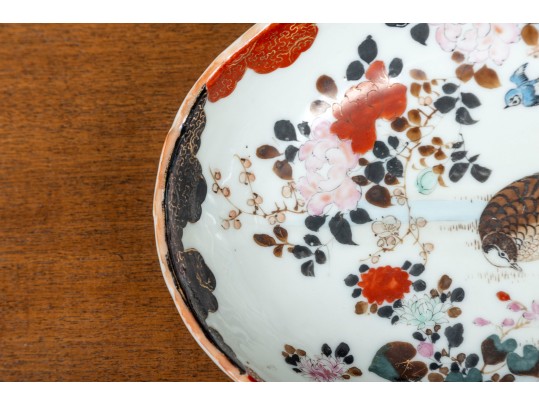 Oriental Kutani-Style Porcelain Oval Dish
