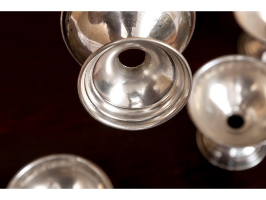 Six Antique Sterling Silver Sherbet Cups