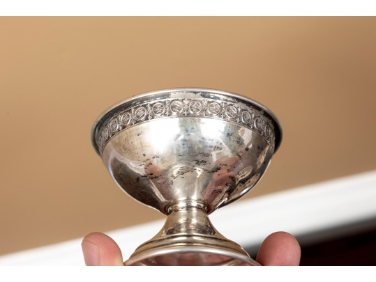 Six Antique Sterling Silver Sherbet Cups