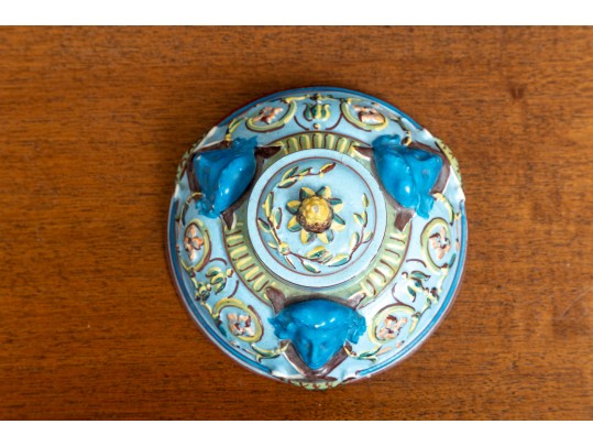 Rare 1752 Hannong Hard Paste Pottery Inkwell