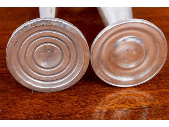 Trio Of Weighted Sterling Silver Vases