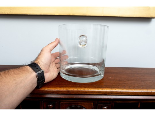 Tiffany & Co. Scroll-Handled Crystal Ice Bucket