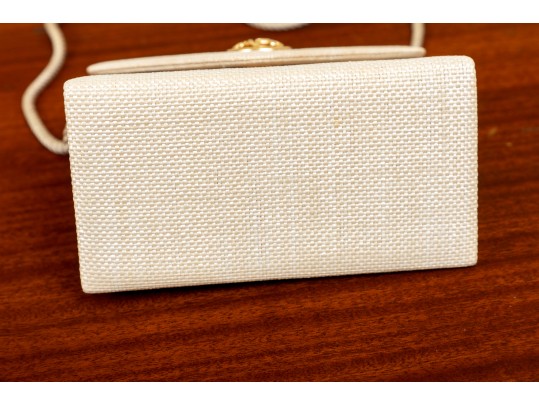 Nina Ricci, Paris, Pochette Evening Bag In Cream 