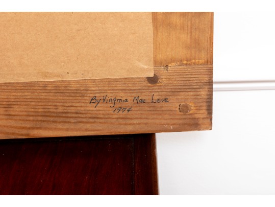 Virginia Mae Love (American [NC] 1958 - 2020) Untitled Oil On Board Painting